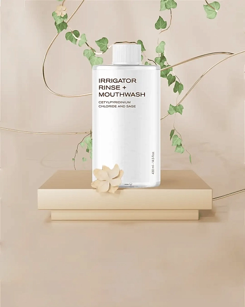 картинка IRRIGATOR RINSE + MOUTHWASH WAU